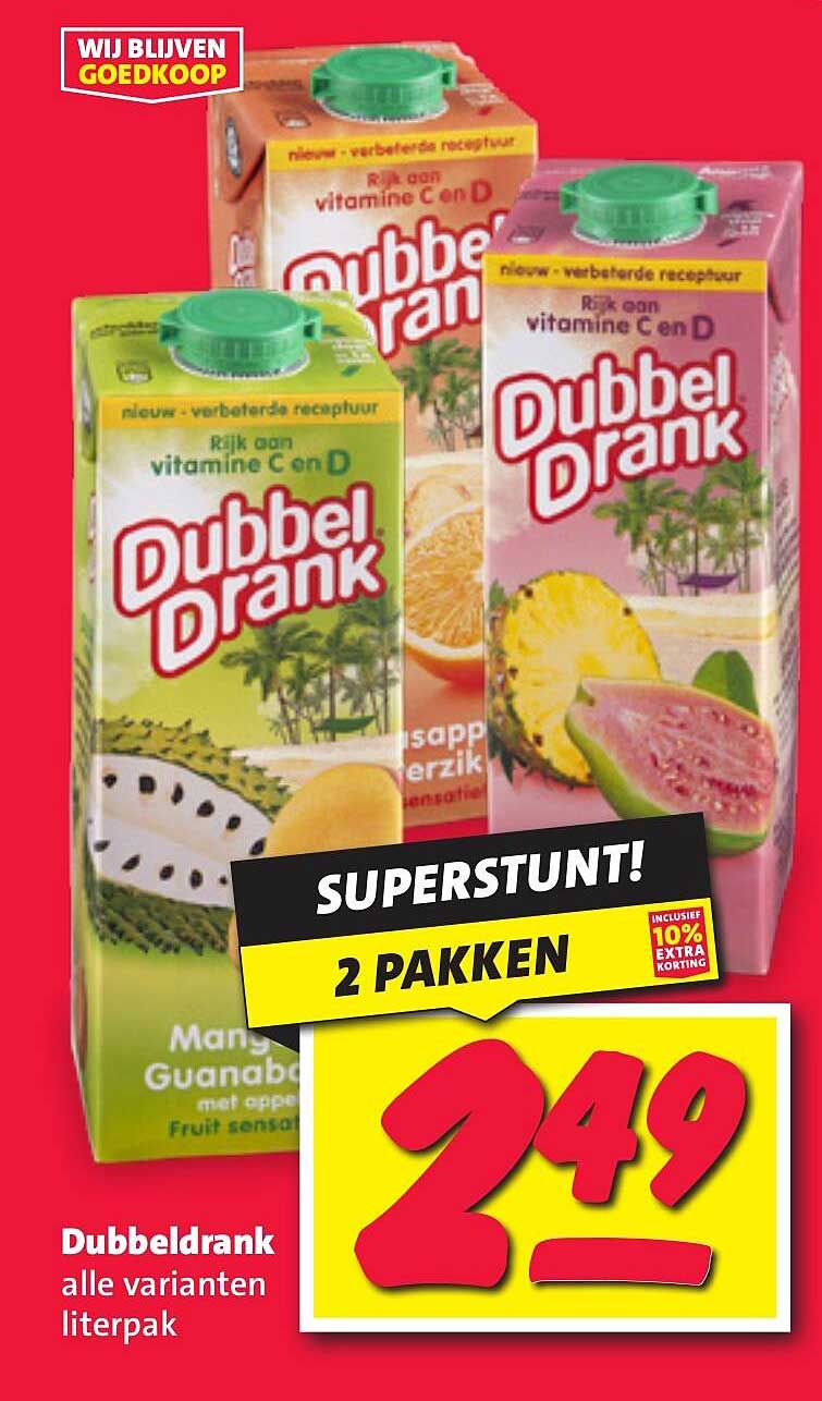 DubbelDrank alle varianten literpak