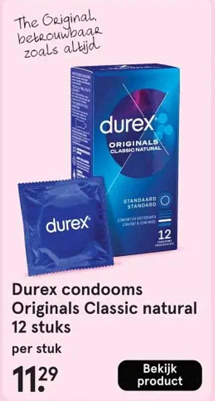 Durex condooms Originals Classic natural 12 stuks