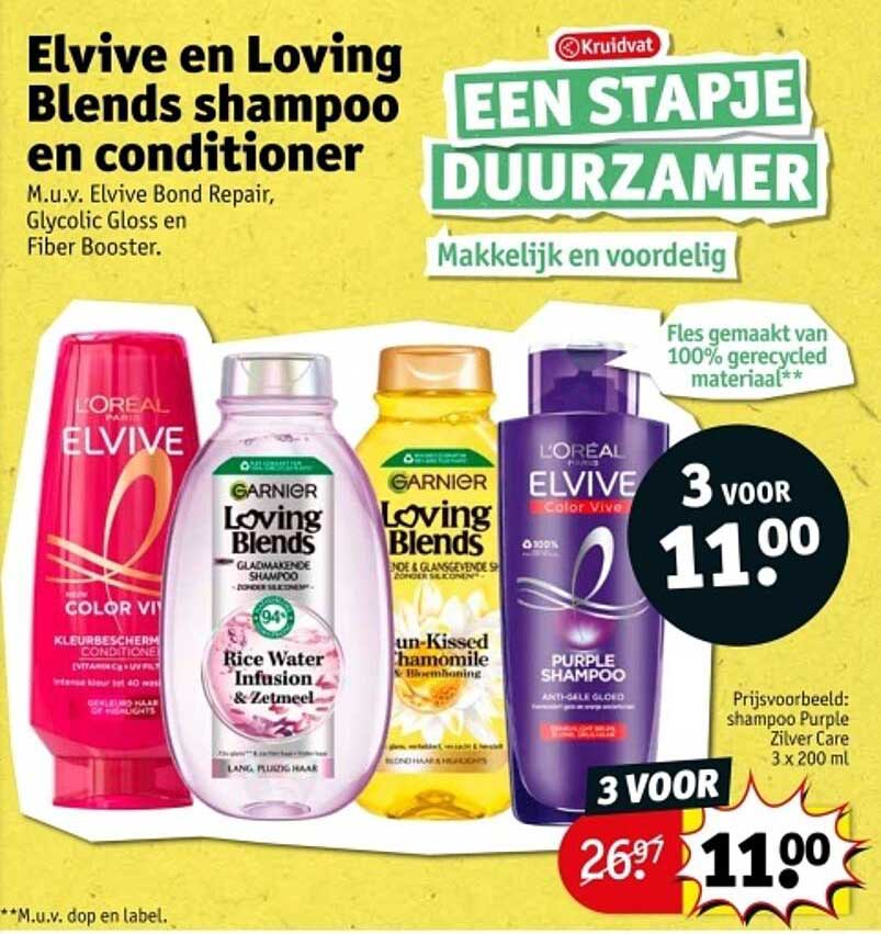 Elvive en Loving Blends shampoo en conditioner