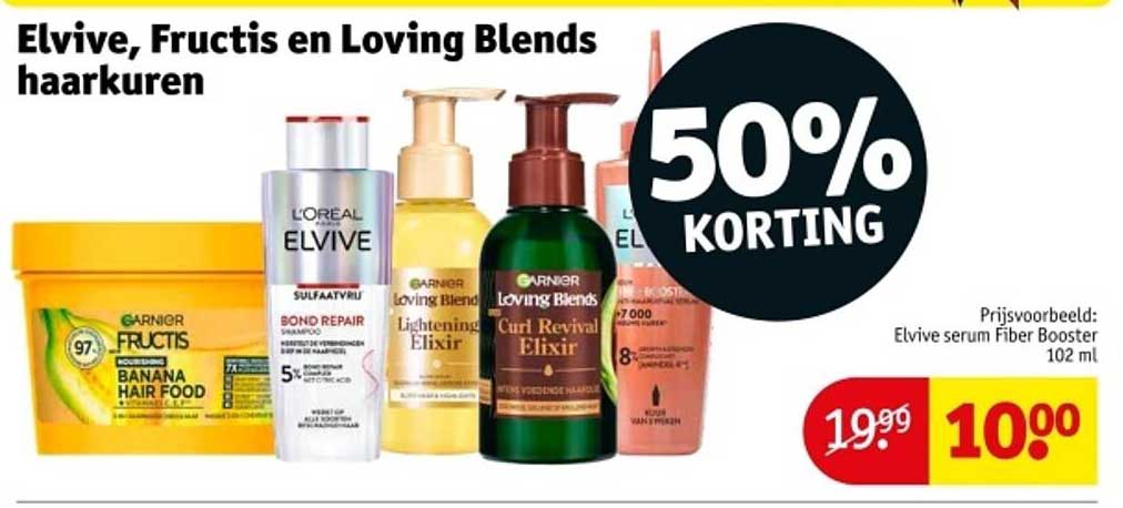 Elvive, Fructis en Loving Blends haarkurens