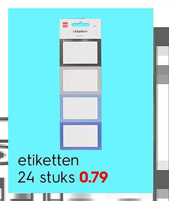 etiketten 24 stuks