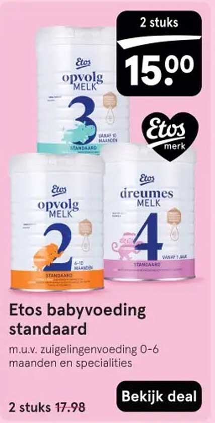 Etos babyvoeding standaard