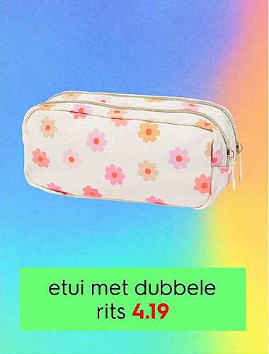 etui met dubbele rits