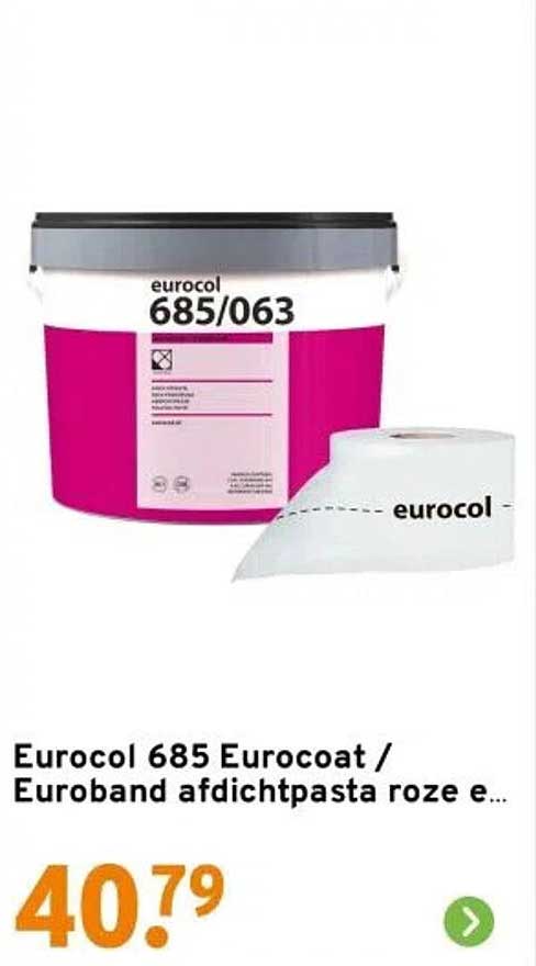 Eurocol 685 Eurocoat / Euroband afdichtpasta roze e...