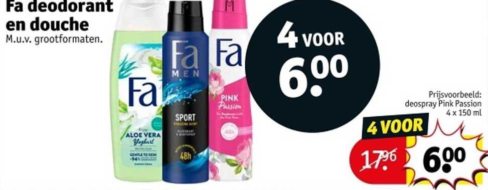 Fa deodorant en douche