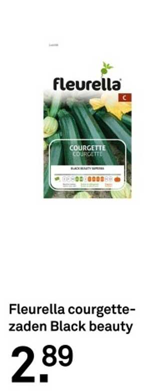 Fleurella courgettezaden Black beauty