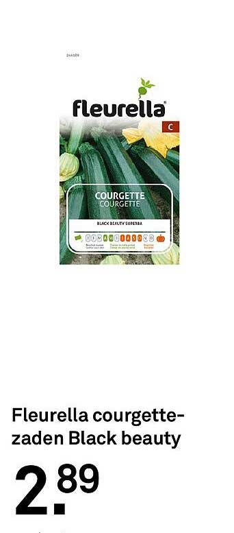 Fleurella courgettezaden Black beauty