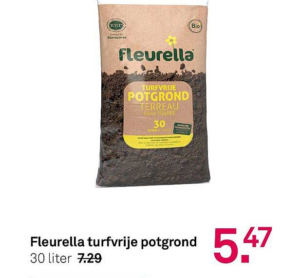 Fleurella turfvrije potgrond 30 liter