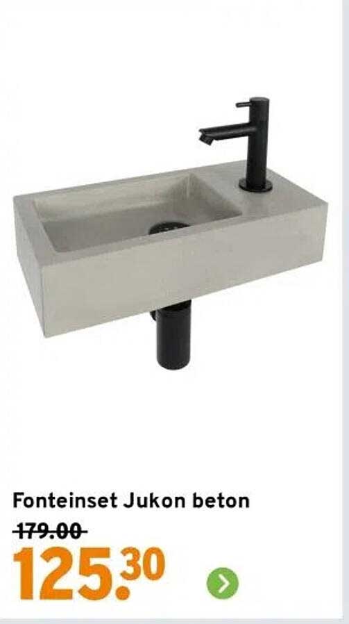 Fonteinset Jukon beton
