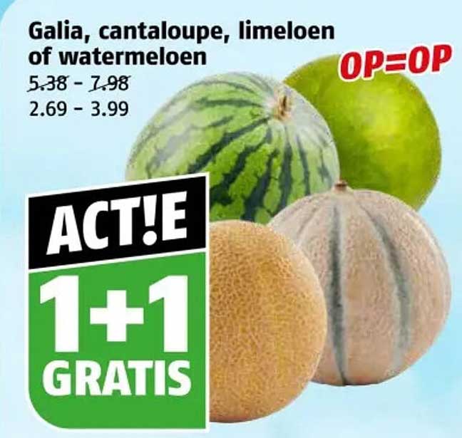 Galia, cantalope, limoen of watermeloen