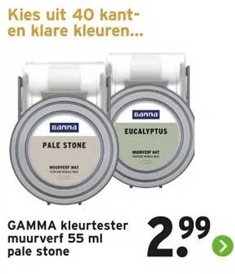 GAMMA kleurtester muurverf 55 ml pale stone