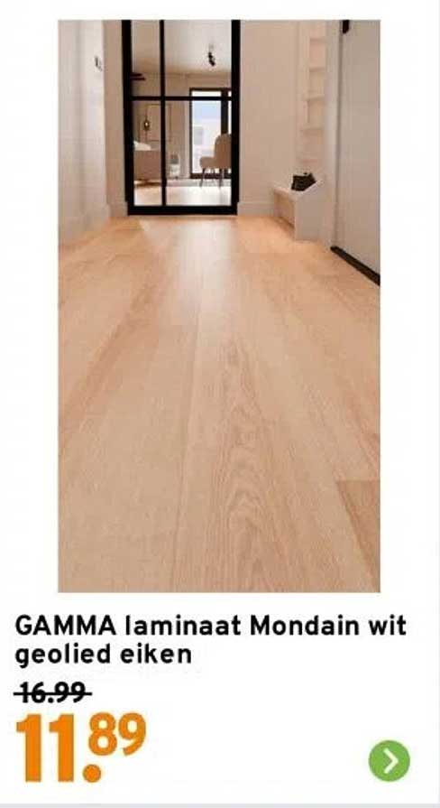 GAMMA laminaat Mondain wit geolied eiken