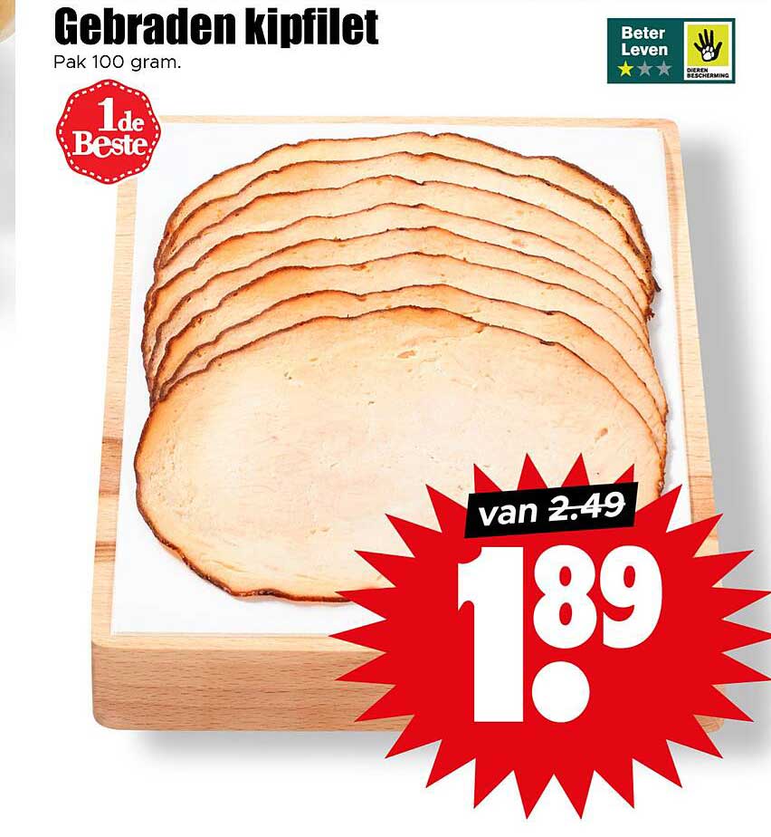 Gebraden kipfilet