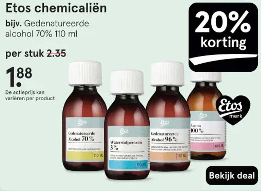 Gedenatureerde alcohol 70% 110 ml