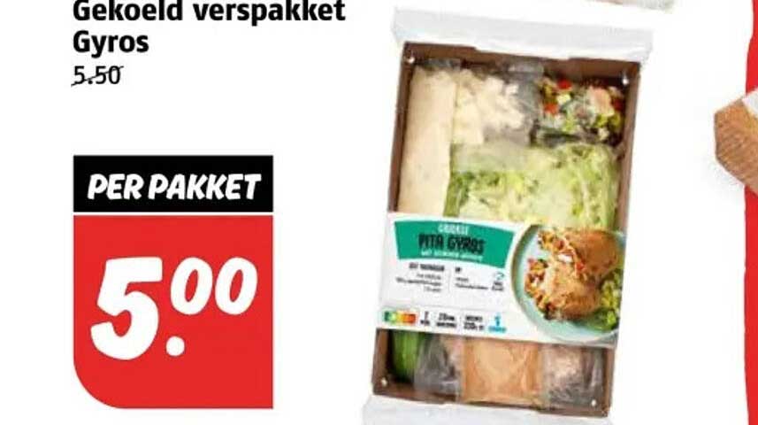 Gekoeld verspakket Gyros