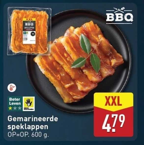 Gemarineerde speklappen