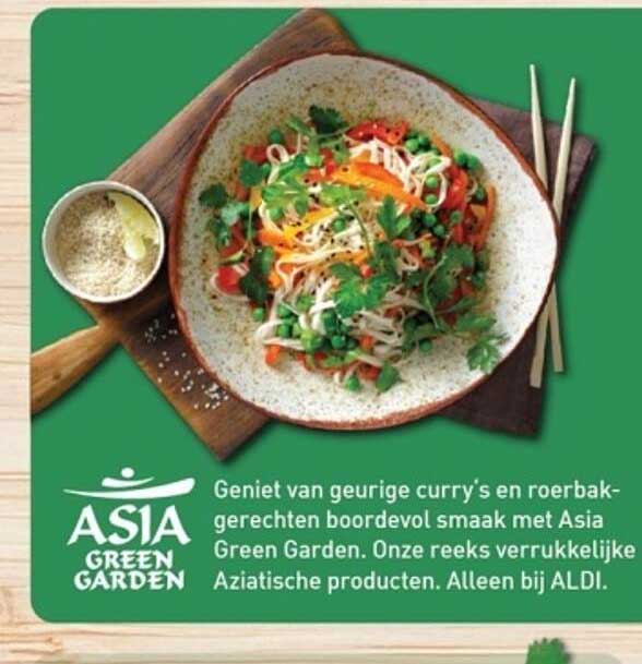 Geniet van geurige curry's en roerbak-gerechten boordevol smaak met Asia Green Garden.