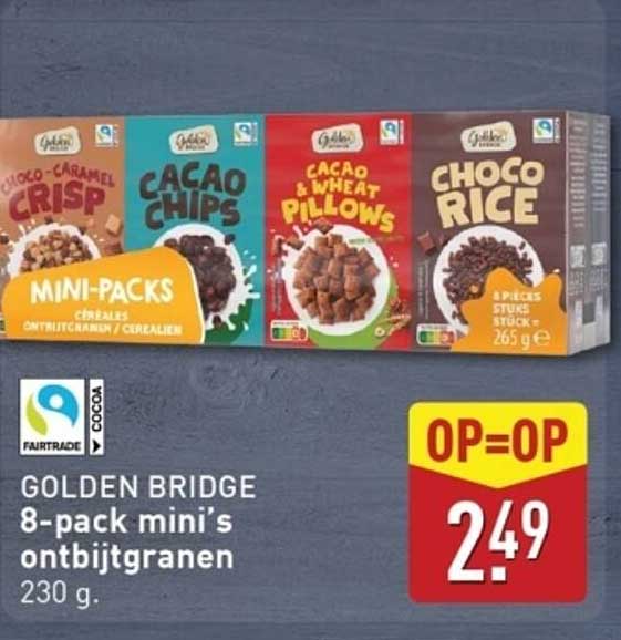 GOLDEN BRIDGE 8-pack mini's ontbijtgranen
