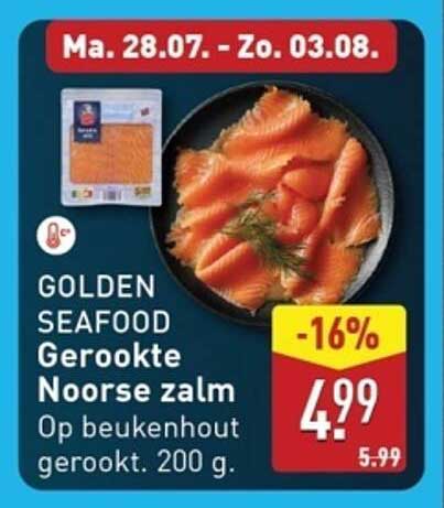 GOLDEN SEAFOOD Gerookte Noorse zalm