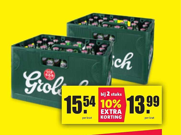 Grolsch Krat aanbieding