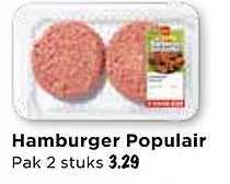 Hamburger Popular Pak 2 stuks 3.29