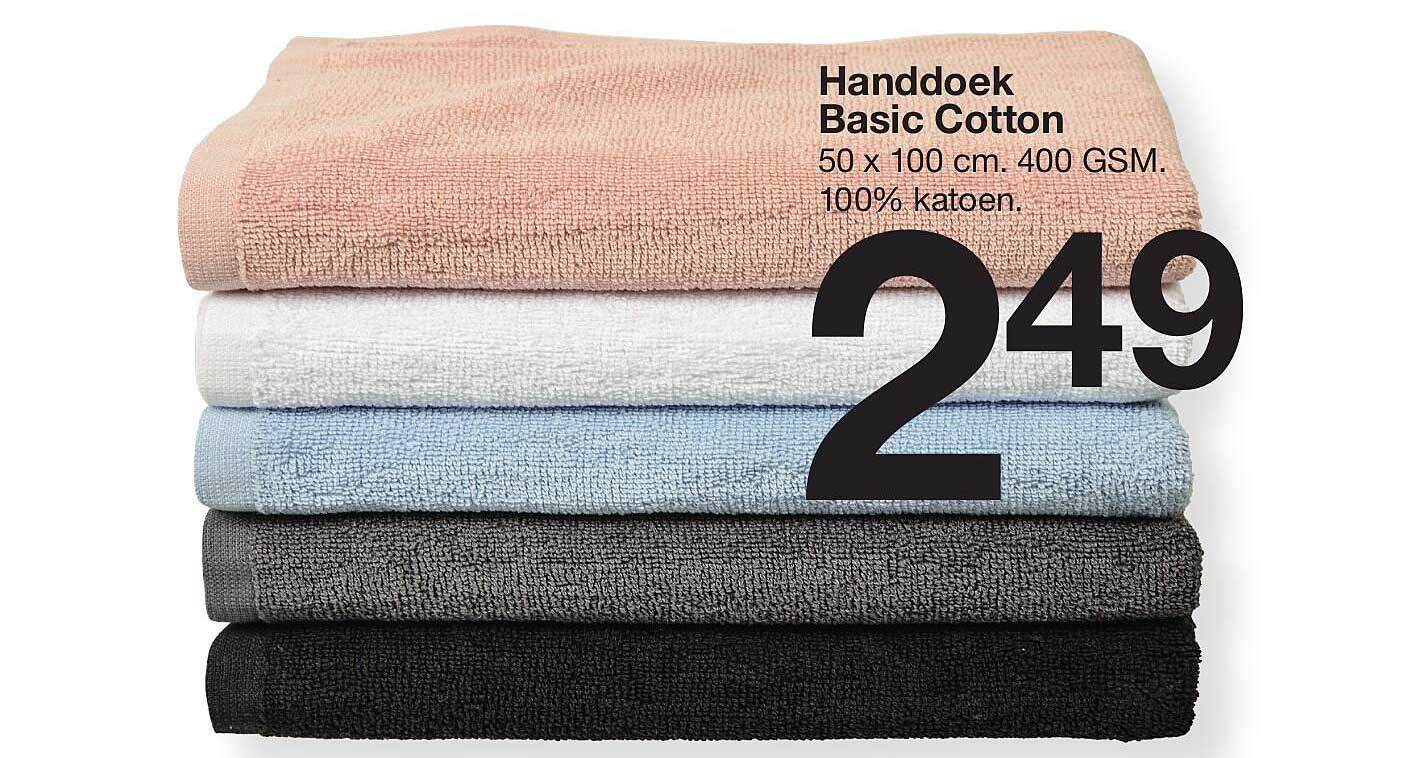 Handdoek Basic Cotton