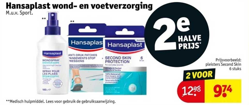 Hansaplast wond- en voetverzorging m.u.v. Sport.