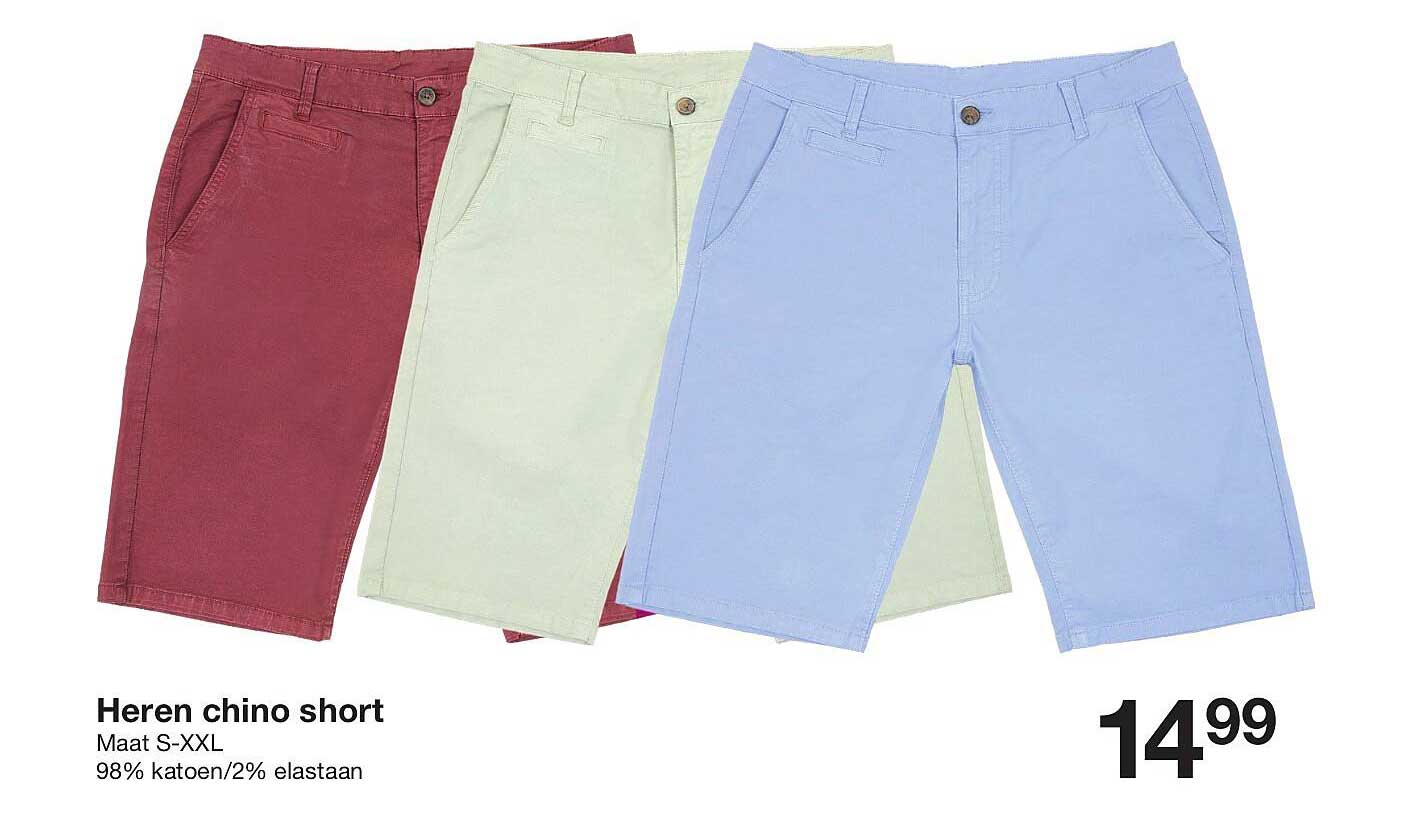 Heren chino short