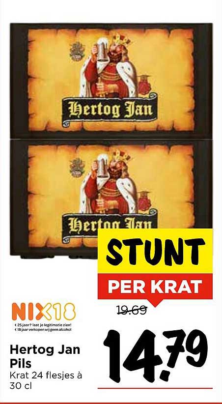 Hertog Jan Pils Krat 24 flesjes à 30 cl
