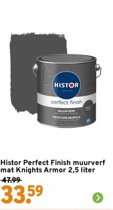 Histor Perfect Finish muurverf mat Knights Armor 2,5 liter