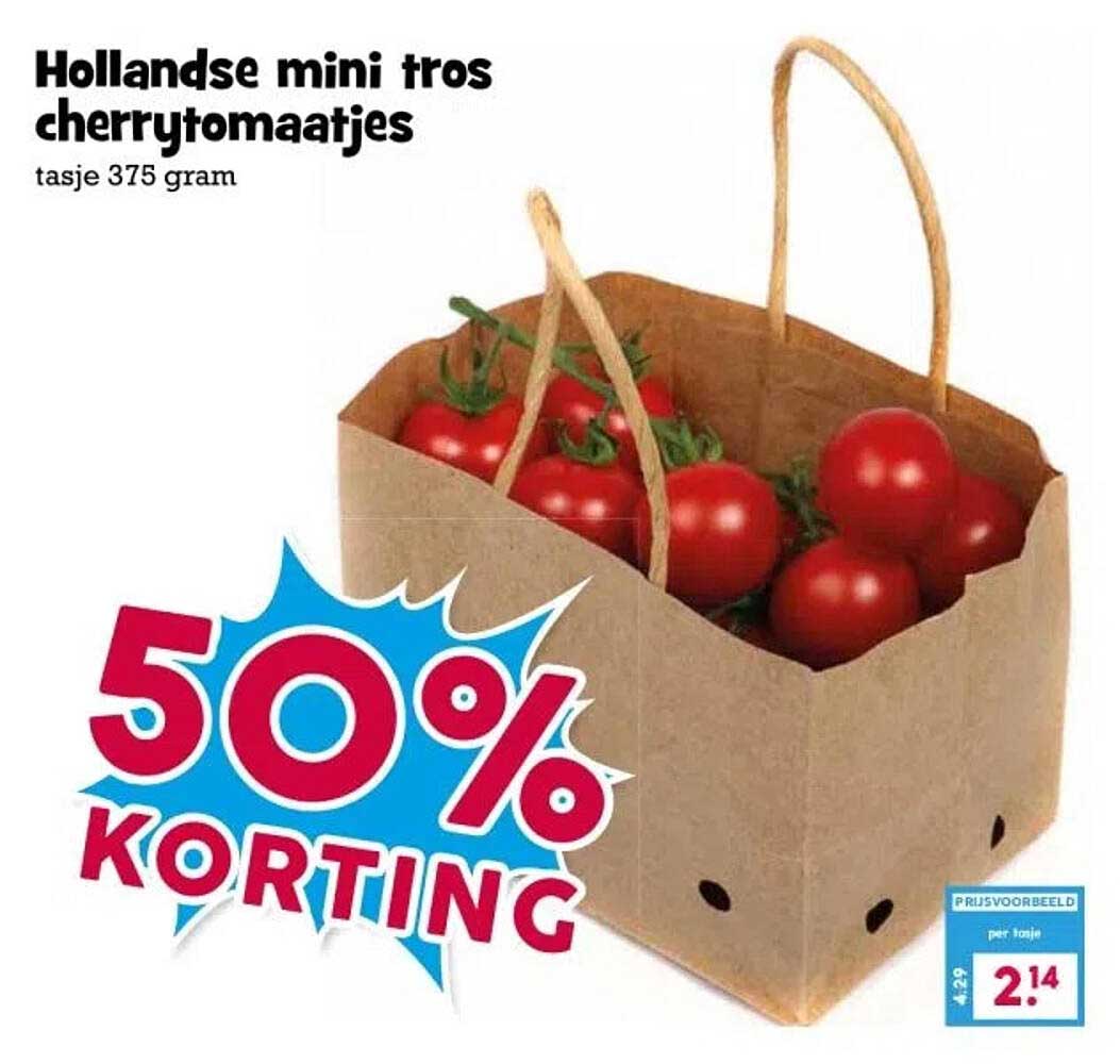 Hollandse mini tros cherrytomaatjes
