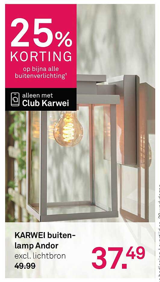KARWEI buitenlamp Andor