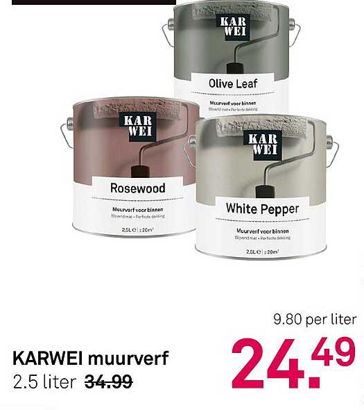 KARWEI muurverf 2.5 liter