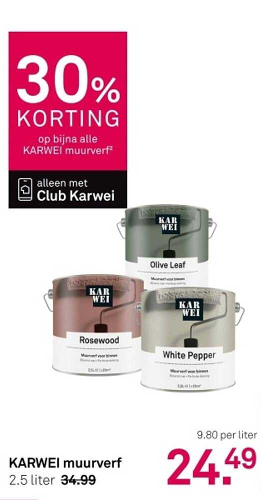 KARWEI muurverf 2.5 liter