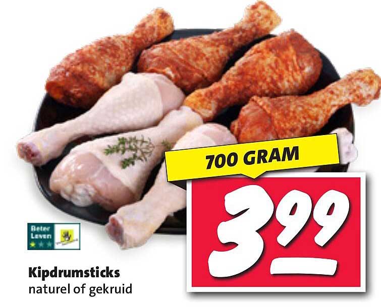 Kipdrumsticks naturel of gekruid