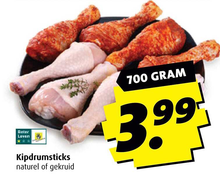 Kipdrumsticks naturel of gekruid