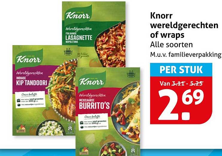 Knorr wereldgerechten of wraps