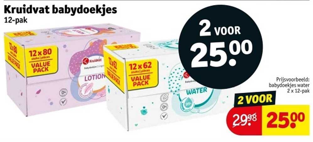 Kruidvat babydoekjes 12-pak