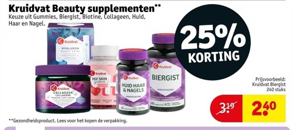 Kruidvat Beauty supplementen**
