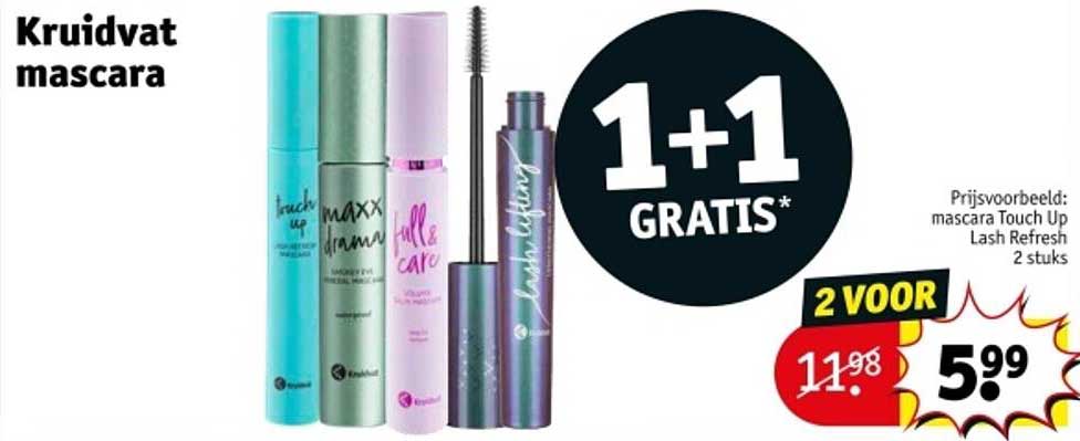Kruidvat mascara 1+1 GRATIS*