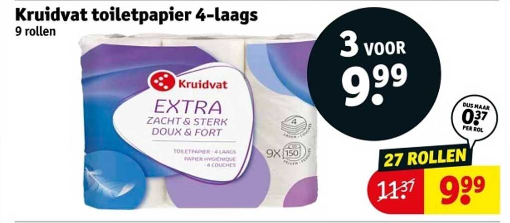 Kruidvat toiletpapier 4-laags