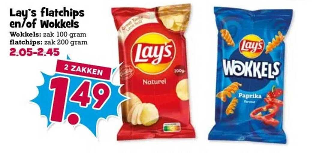 Lay's flatchips en/of Wokkels