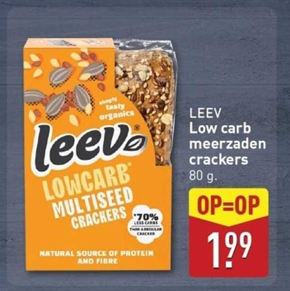 LEEV Low carb meerzaden crackers