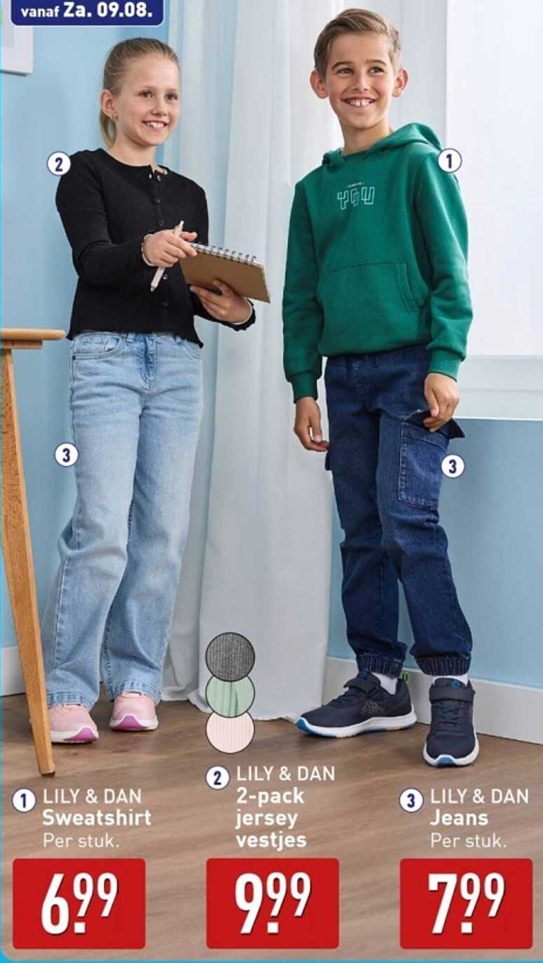 LILY & DAN 2-pack jersey vestjes