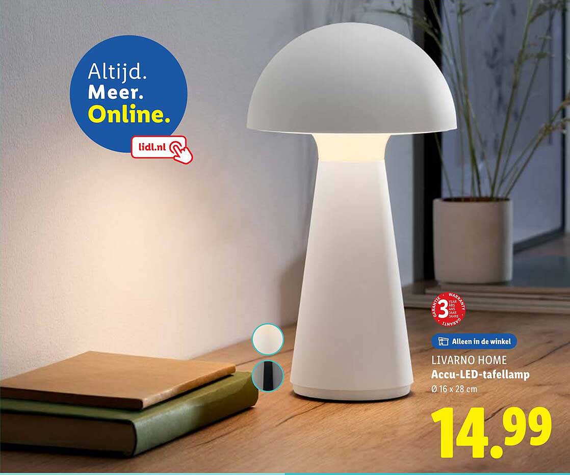 LIVARNO HOME Accu-LED-tafellamp