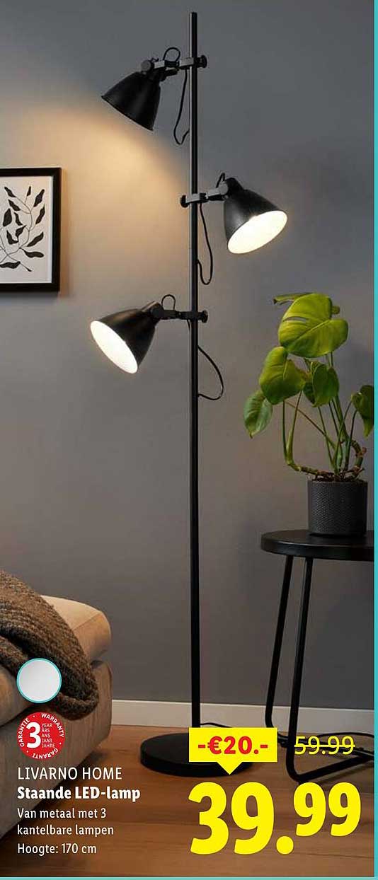 LIVARNO HOME Staande LED-lamp