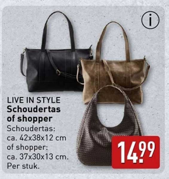 LIVE IN STYLE Schoudertas of shopper