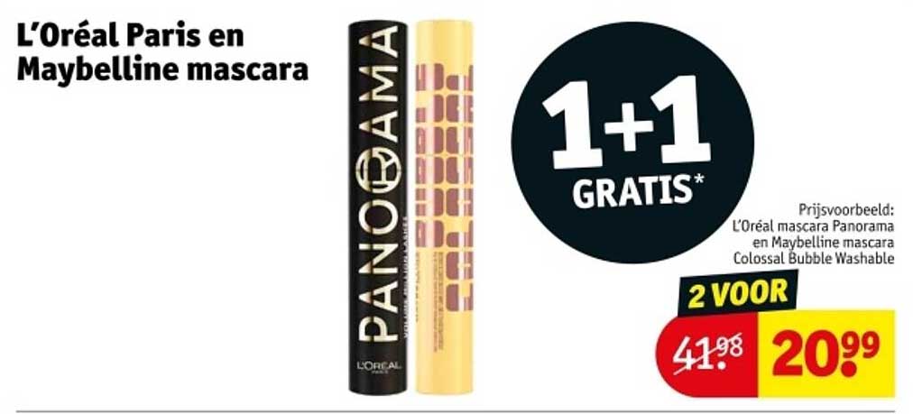 L'Oréal Paris en Maybelline mascara