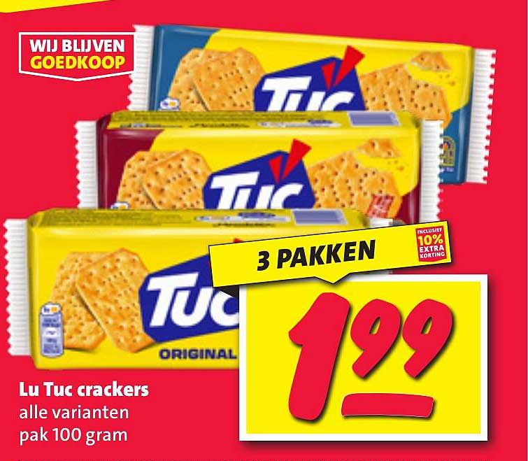 Lu Tuc crackers alle varianten pak 100 gram