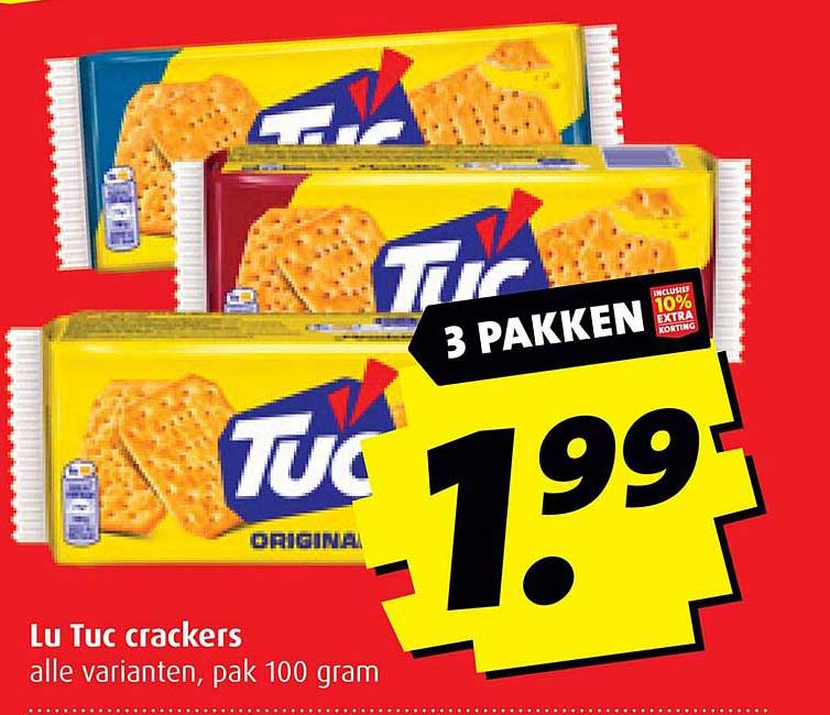 Lu Tuc crackers alle varianten, pak 100 gram